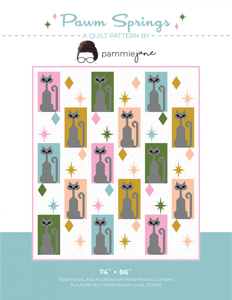 Pawm Springs Quilt Pattern Pamela Jane Morgan Pammie Jane PJ-202