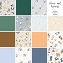 Paws and Friends Fat Quarter Bundle curated by Along Came Quilting