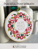 Peaceful Posy Wreath Cross Stitch