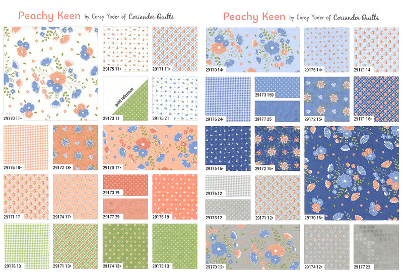 Peachy Keen Fat Eighth Bundle 29170F8 by Corey Yoder for Moda