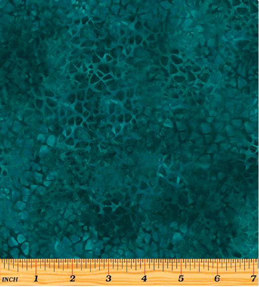 Peacock Symphony 13492-85 Color Symphony Teal by David Galchutt for Benartex