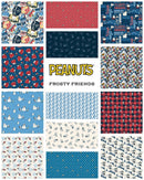 Peanuts Frosty Friends Fat Quarter Bundle FQ2PEANUTS13-10 licensed to Northcott Fabrics
