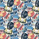 Peanuts Frosty Friends P1018-12 Patches Cream Multi licensed to Northcott Fabrics