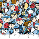 Peanuts Frosty Friends P1021-40 Gang Lt Blue Multi licensed to Northcott Fabrics