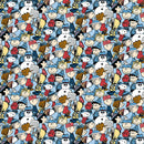 Peanuts Frosty Friends P1021-40 Gang Lt Blue Multi licensed to Northcott Fabrics