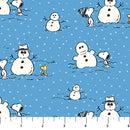 Peanuts Frosty Friends P1023-41 Snowmen Lt Blue licensed to Northcott Fabrics