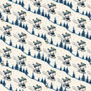 Peanuts Frosty Friends P1024-12 Slope Cream licensed to Northcott Fabrics