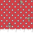 Peanuts Frosty Friends P1026-24 Woodstock Dot Red licensed to Northcott Fabrics