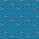 Peanuts Frosty Friends P1026-42 Woodstock Dot Blue licensed to Northcott Fabrics