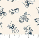 Peanuts Frosty Friends P1028-12 Skating Cream licensed to Northcott Fabrics
