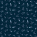 Peanuts Frosty Friends P1028-45 Skating Dk Blue licensed to Northcott Fabrics