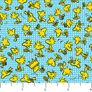 Peanuts P1008-44 Woodstock Blue licensed to Northcott Fabrics