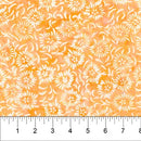 Pebbles & Daisies Batik 80852-52 Peach Pressed Flowers by Banyan Batiks by Northcott