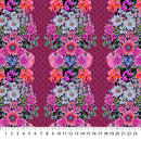 Perennial Borders AMT137-84L Plum Beata's Garden by Anna Maria Textiles.