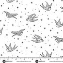 Perfect Day A-10218-L White Swallows by Libs Elliott for Andover Fabrics