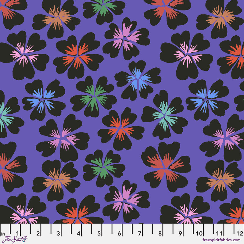 Petals PWGP201.PURPLE by Kaffe Fassett for FreeSpirit