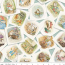 Peter Rabbit & Friends CD15860-BLUE Main by Beatrix Potter licensed to Riley Blake Designs.