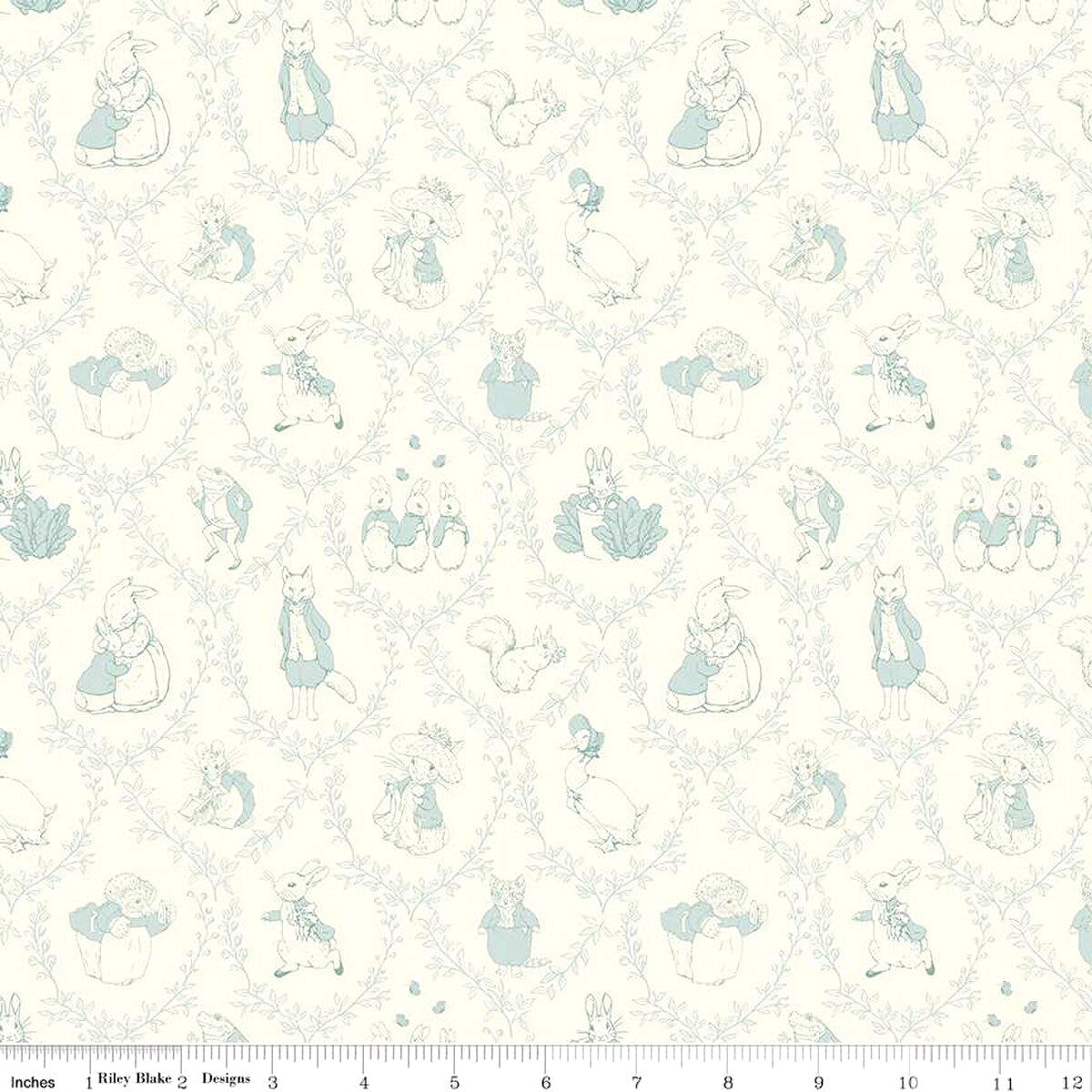Peter Rabbit & Friends Flannel F16790-CLOUD Toile