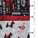 Pillowcase Kit - Scottie Friends (Printed Cotton)