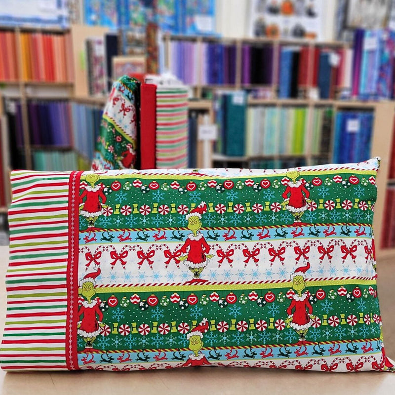Pillowcase Kit - Sweet Grinch Dreams (Printed Cotton)