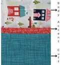 Pillowcase Kit - Winter Neighbourhood (Printed Cotton)