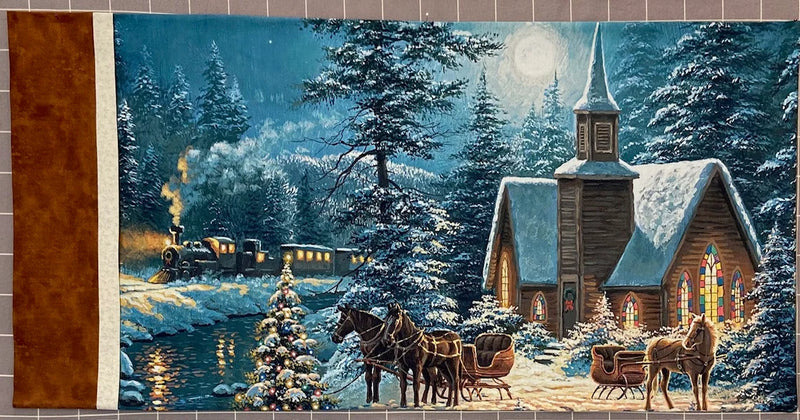 Pillowcases from Panels Christmas Book J. Minnis Designs  Close Up Picture JMD216