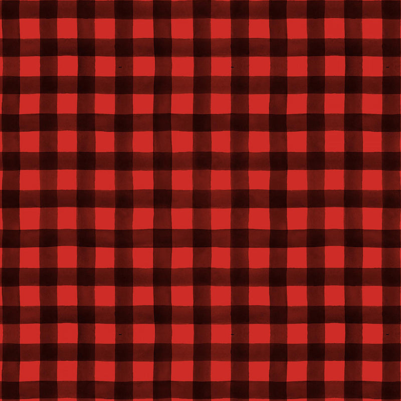 Pine Cone Ridge Lodge 2129-89 Red/Black Buffalo Plaid by Shelly Comiskey for Henry Glass.