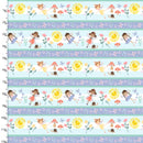 Pixie Dust Flannel 22186-BLU-FLN-D Playful Stripe by Josh Rey for 3 Wishes Fabric