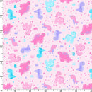 Playtime Flannel MASF10452-P Pink Dinosaurs by Maywood Studio