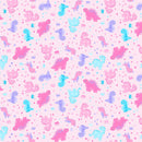 Playtime Flannel MASF10452-P Pink Dinosaurs by Maywood Studio