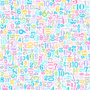 Playtime Flannel MASF10454-PZ Pink/Multi Numbers by Maywood Studio