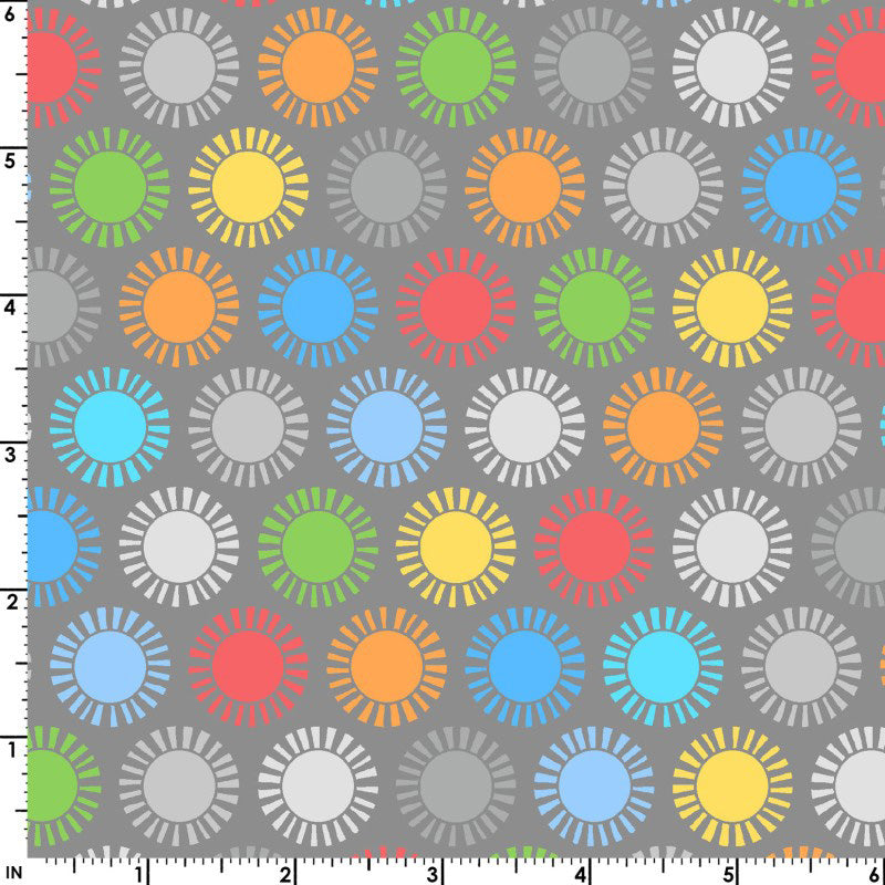 Playtime Flannel MASF10455-K Grey Sun by Maywood Studio