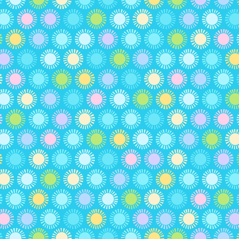 Playtime Flannel MASF10455-Q Aqua Sun by Maywood Studio