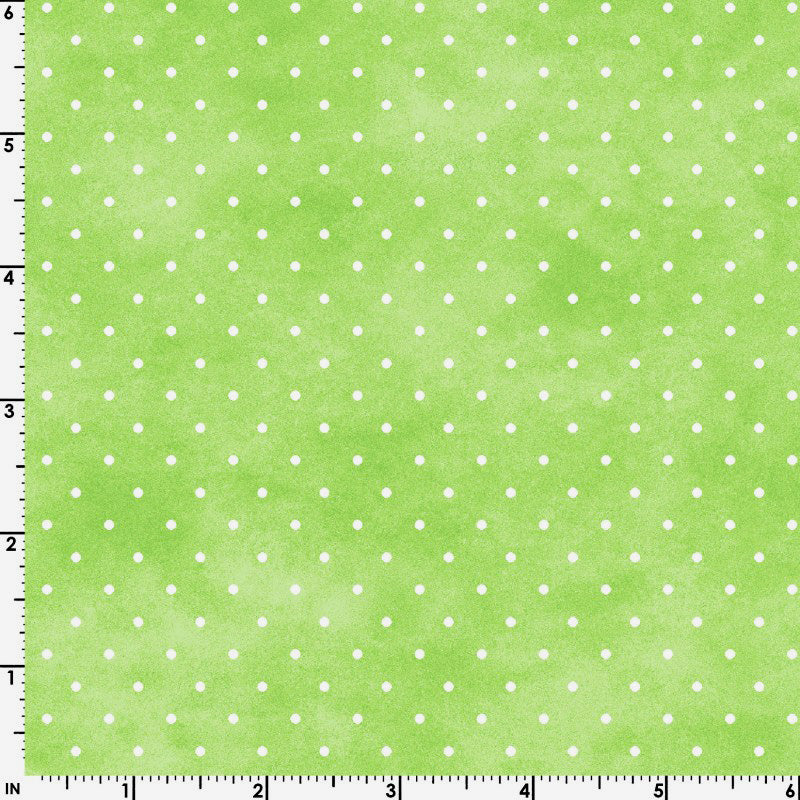 Playtime Flannel MASF10690-G Green Tiny Dots by Maywood Studio