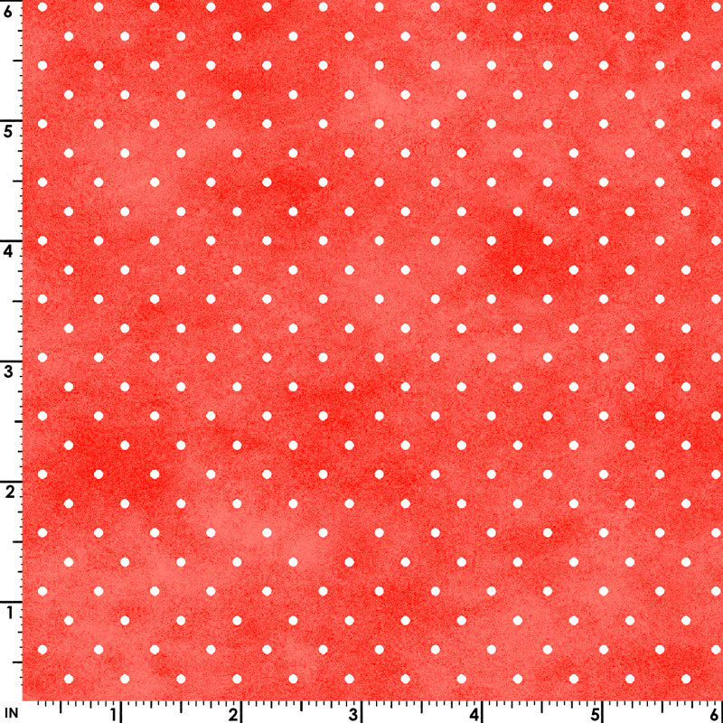 Playtime Flannel MASF10690-R Red Tiny Dots by Maywood Studio