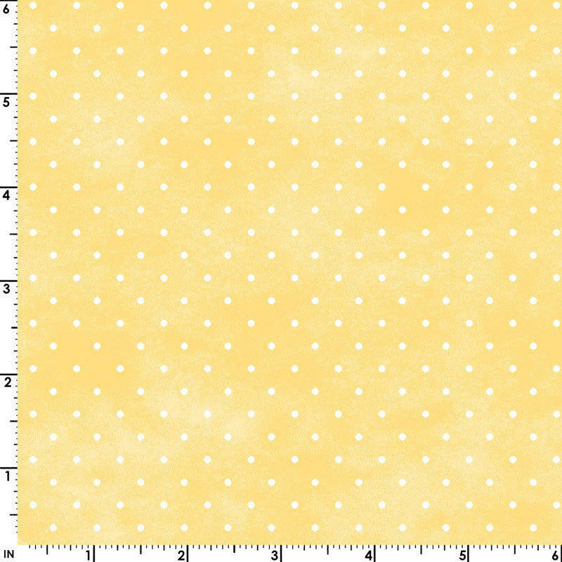 Playtime Flannel MASF10690-S Yellow Tiny Dots by Maywood Studio