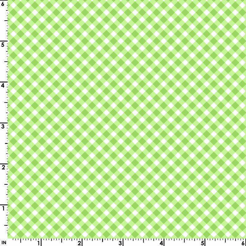 Playtime Flannel MASF10691-G Green Bias Gingham by Maywood Studio