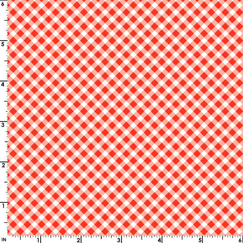 Playtime Flannel MASF10691-R Red Bias Gingham by Maywood Studio