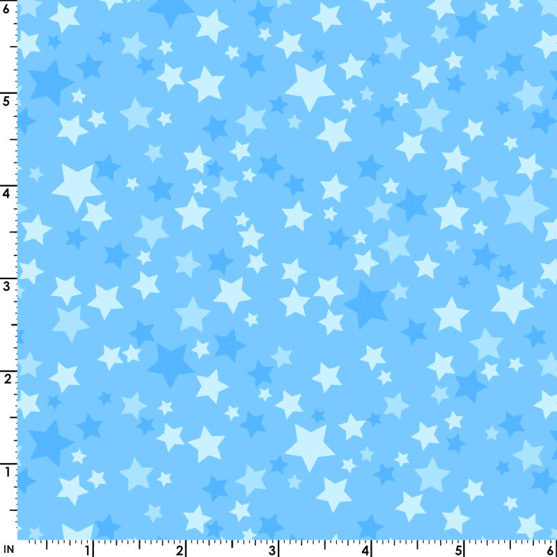 Playtime Flannel MASF10692-B Blue Stars by Maywood Studio