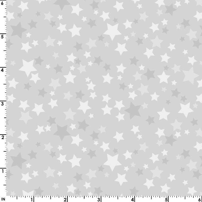 Playtime Flannel MASF10692-K Grey Stars