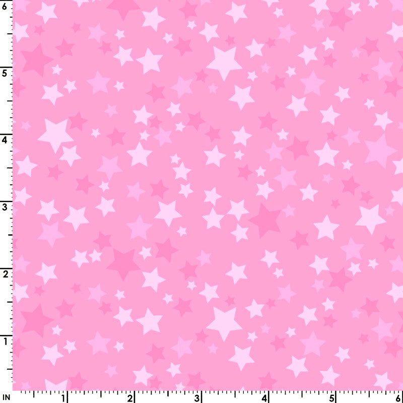 Playtime Flannel MASF10692-P Pink Stars by Maywood Studio