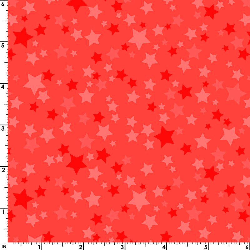 Playtime Flannel MASF10692-R Red Stars by Maywood Studio