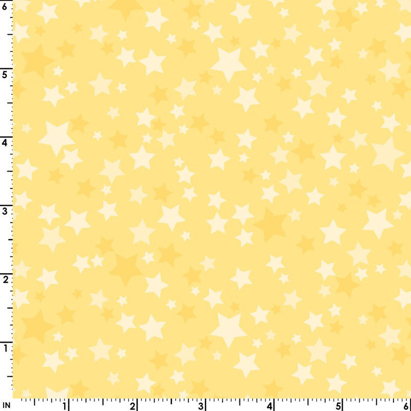 Playtime Flannel MASF10692-S Yellow Stars by Maywood Studio