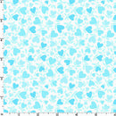Playtime Flannel MASF10693-Q Aqua Hearts by Maywood Studio