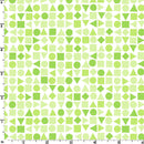 Playtime Flannel MASF10694-G Green Shapes by Maywood Studio