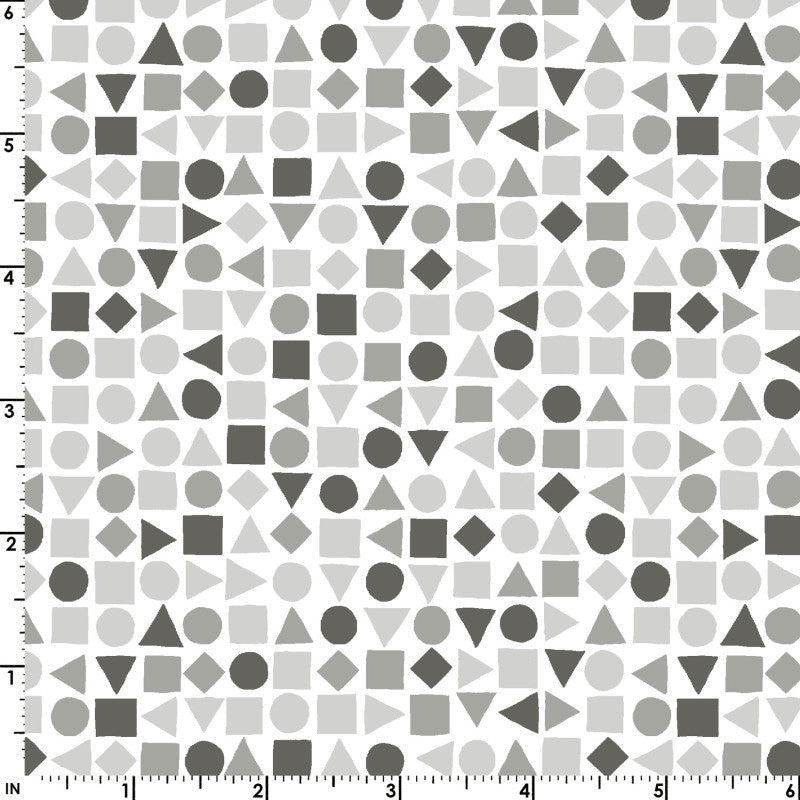 Playtime Flannel MASF10694-J Black Shapes by Maywood Studio