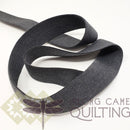Plush Elastic 38mm (1 ⅝" ) Wide - Charcoal Grey close up