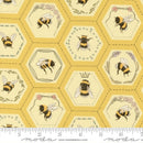 Pollinators 48814-13 Honey Bees in Hexies by Robin Pickens for Moda
