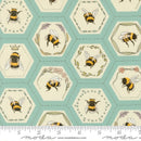 Pollinators 48814-16 Stream Bees in Hexies by Robin Pickens for Moda
