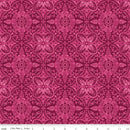 Poppies & Plumes C14292-WINE Damask by Lila Tueller for Riley Blake Designs
